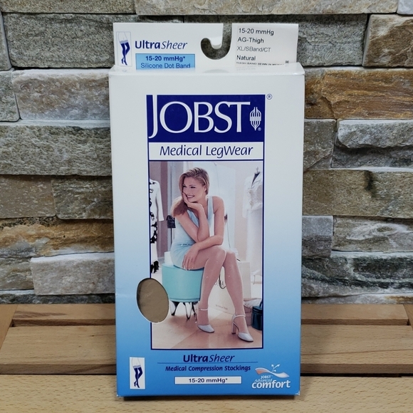 JOBST Thigh High 15-20 Mmhg Closed Toe & Silicone - Picture 7 of 8